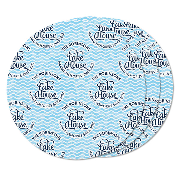 Lake House #2 Round Fridge Magnet - THREE