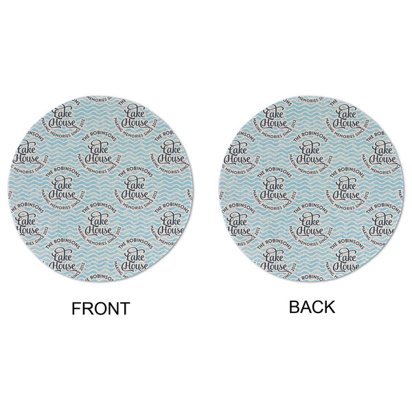 Lake House #2 Round Linen Placemats - APPROVAL (double sided)