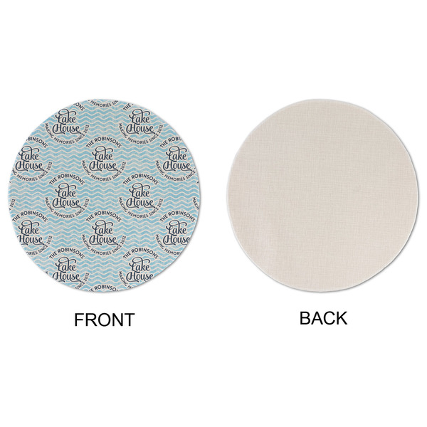 Lake House #2 Round Linen Placemats - APPROVAL (single sided)