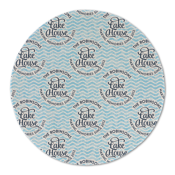 Lake House #2 Round Linen Placemats - FRONT (Double Sided)