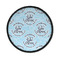 Lake House #2 Iron On Round Patch w/ Name All Over