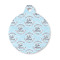 Lake House #2 Round Pet ID Tag - Small (Personalized)
