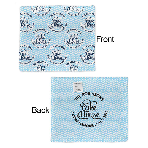 Lake House #2 Security Blanket - Front & Back View