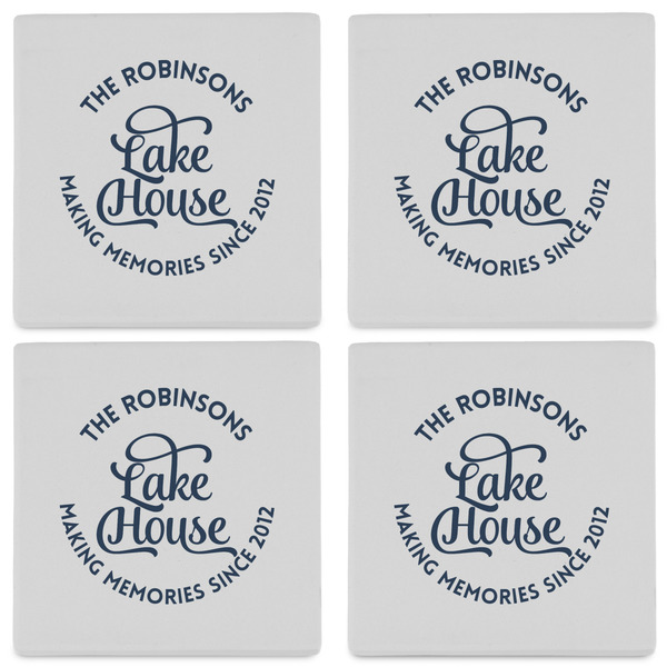 Lake House #2 Set of 4 Sandstone Coasters - See All 4 View