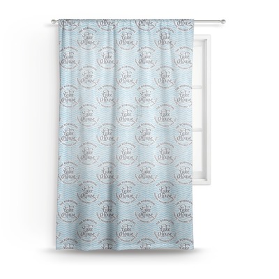 Lake House #2 Sheer Curtain (Personalized)