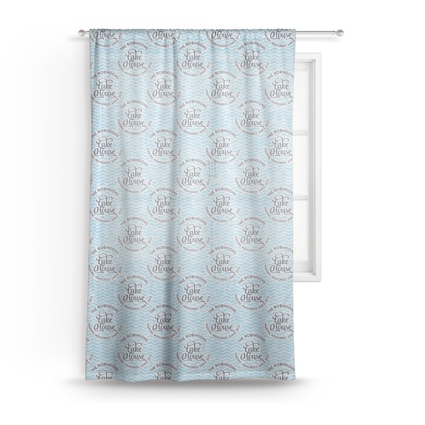 Custom Lake House #2 Sheer Curtain - 50"x84" (Personalized)