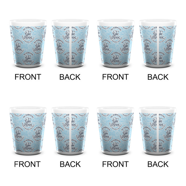 Lake House #2 Shot Glass - White - Set of 4 - APPROVAL
