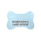 Lake House #2 Bone Shaped Dog Food Mat (Small) (Personalized)