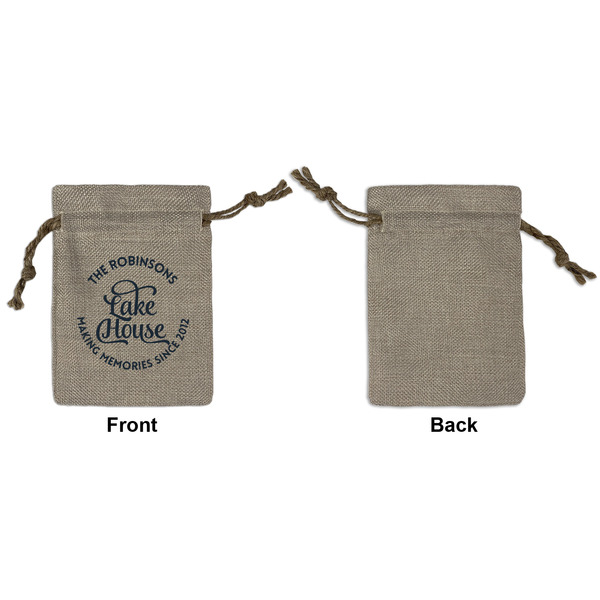 Lake House #2 Small Burlap Gift Bag - Front Approval