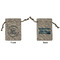 Lake House #2 Small Burlap Gift Bag - Front & Back (Personalized)