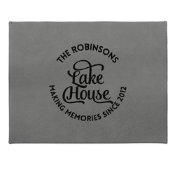 Lake House #2 Small Gift Box w/ Engraved Leather Lid (Personalized)