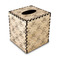 Lake House #2 Square Tissue Box Covers - Wood - Front