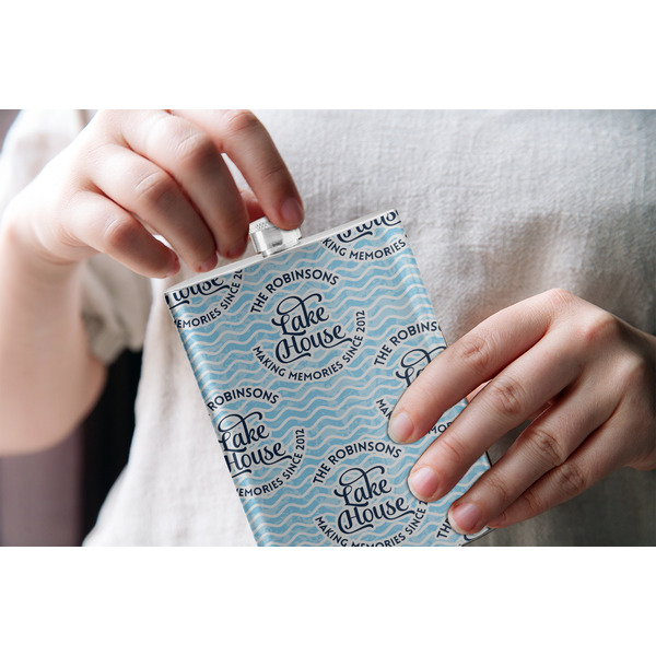 Lake House #2 Stainless Steel Flask - LIFESTYLE 1