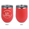 Lake House #2 Stainless Wine Tumblers - Coral - Single Sided - Approval