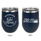 Lake House #2 Stainless Wine Tumblers - Navy - Double Sided - Approval