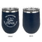 Lake House #2 Stainless Wine Tumblers - Navy - Single Sided - Approval