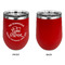 Lake House #2 Stainless Wine Tumblers - Red - Single Sided - Approval