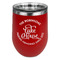 Lake House #2 Stainless Wine Tumblers - Red - Single Sided - Front