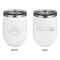 Lake House #2 Stainless Wine Tumblers - White - Double Sided - Approval