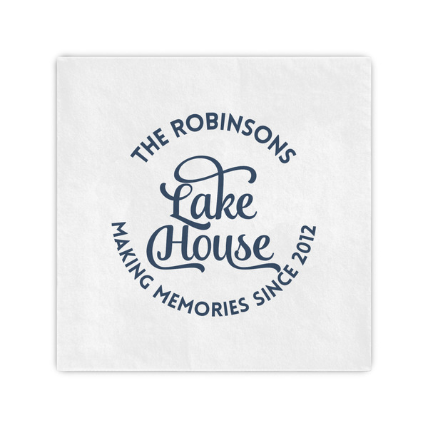 Custom Lake House #2 Cocktail Napkins (Personalized)