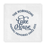 Lake House #2 Standard Decorative Napkins (Personalized)