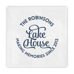 Lake House #2 Decorative Paper Napkins (Personalized)