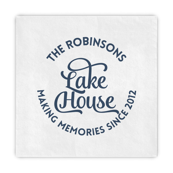 Custom Lake House #2 Standard Decorative Napkins (Personalized)