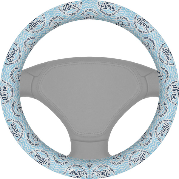 Custom Lake House #2 Steering Wheel Cover (Personalized)
