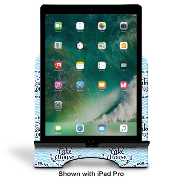 Lake House #2 Stylized Tablet Stand - Front with ipad