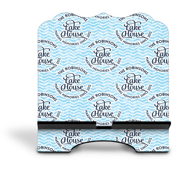 Lake House #2 Stylized Tablet Stand - Front without iPad