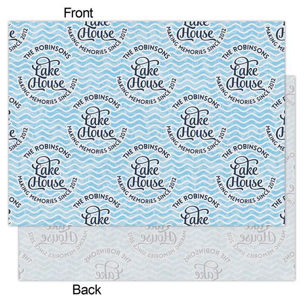 Lake House #2 Tissue Paper - Heavyweight - Large - Front & Back