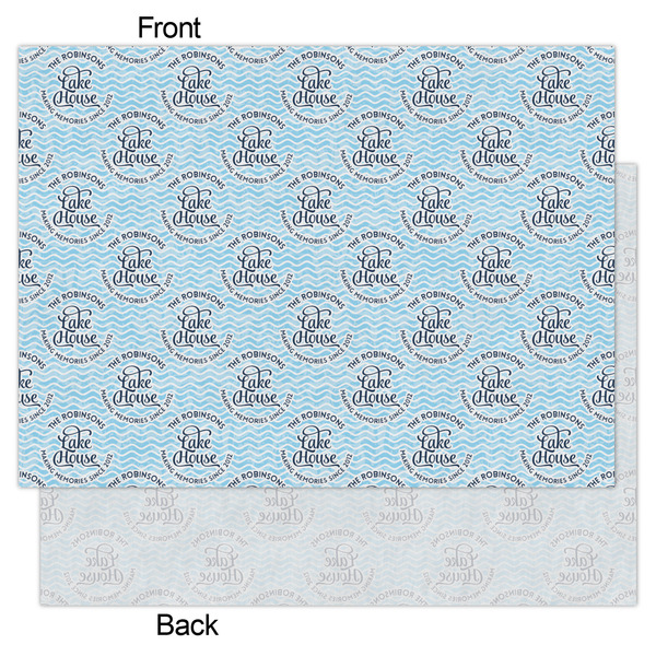 Lake House #2 Tissue Paper - Lightweight - Large - Front & Back