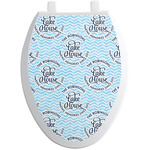 Lake House #2 Toilet Seat Decal - Elongated (Personalized)
