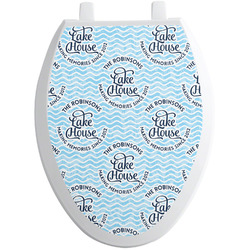 Lake House #2 Toilet Seat Decal - Elongated (Personalized)
