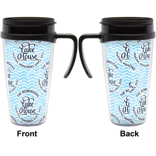 Lake House #2 Travel Mug with Black Handle - Approval