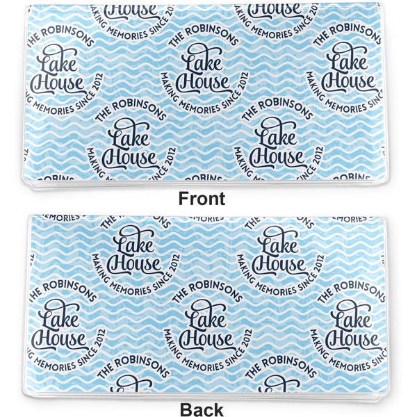 Lake House #2 Vinyl Check Book Cover - Front and Back