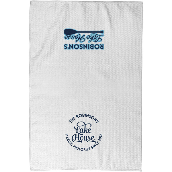 Lake House #2 Waffle Towel - Partial Print - Approval Image