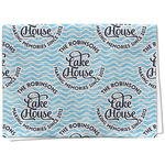 Lake House #2 Kitchen Towel - Waffle Weave - Full Color Print (Personalized)