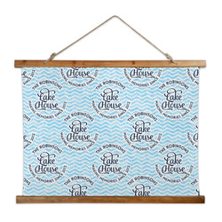 Lake House #2 Wall Hanging Tapestry - Wide (Personalized)