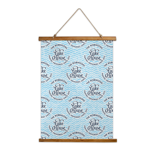 Custom Lake House #2 Wall Hanging Tapestry - Tall (Personalized)
