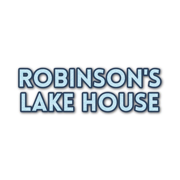 Custom Lake House #2 Name/Text Decal - Large (Personalized)