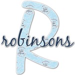 Lake House #2 Name & Initial Decal - Custom Sized (Personalized)