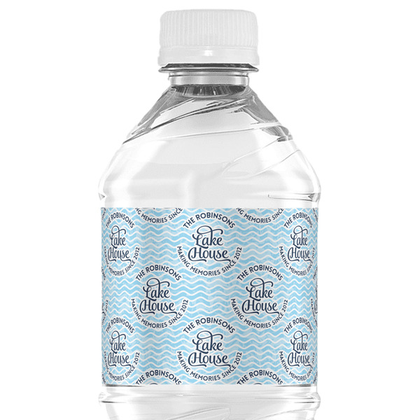 Custom Lake House #2 Water Bottle Labels - Custom Sized (Personalized)