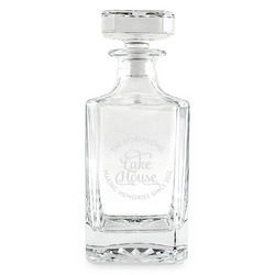 Lake House #2 Whiskey Decanter - 26 oz Square (Personalized)