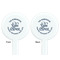Lake House #2 White Plastic 7" Stir Stick - Double Sided - Round - Front & Back