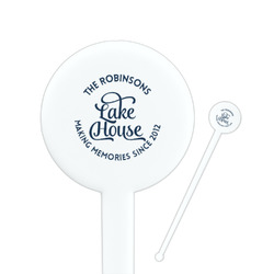 Lake House #2 Round Plastic Stir Sticks (Personalized)