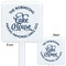 Lake House #2 White Plastic Stir Stick - Double Sided - Approval
