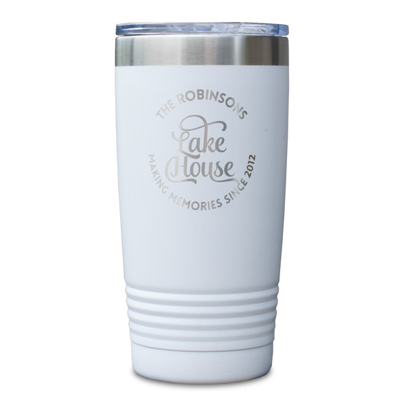 Lake House #2 White Polar Camel Tumbler - 20oz - Single Sided - Approval