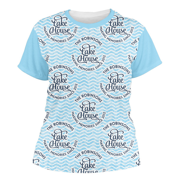 Custom Lake House #2 Women's Crew T-Shirt - X Small (Personalized)