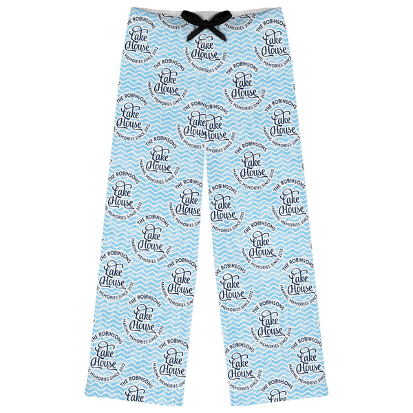 Custom Lake House #2 Womens Pajama Pants - M (Personalized)
